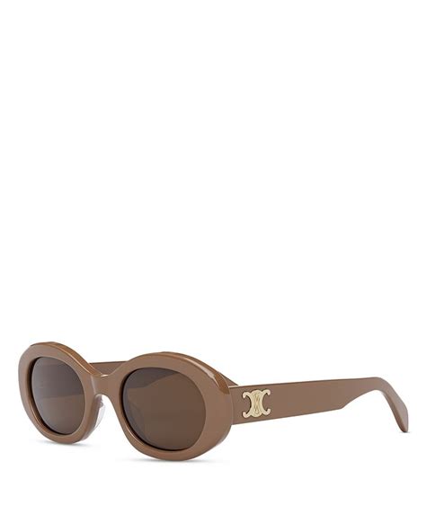 celine triomphe sunglasses sale|celine triomphe 52mm oval sunglasses.